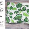 Babydeken - Baby dekbed - Dubbelzijdig dekbed met kussen -100cmx75cm- Plat kussen voor baby's – Groen - Wit - Image 2