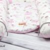 Babynestje – Roze- Wit – Meisje - 90x50cm – XXL Baby Lounger – Baby Nest -