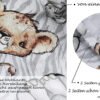 10 hydrofiele luiers,sneldrogend, te gebruiken als wasbare luier, handdoek, spuugdoek, of als onderlegger bij het verschonen.Spucktücher für Jungen und Mädchen Fensilo