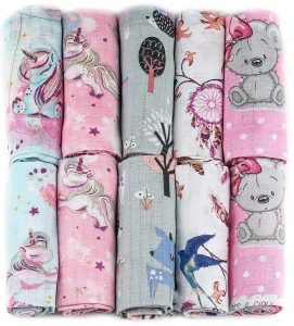 Mulltücher - Mullwindeln - 10er Pack 70x80 cm - Stoffwindeln