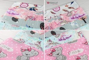 10 hydrofiele luiers,sneldrogend, te gebruiken als wasbare luier, handdoek, spuugdoek, of als onderlegger bij het verschonen.Spucktücher für Jungen und Mädchen Fensilo