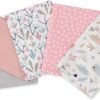 Baby Spuugdoekjes Monddoekjes 5 Pack 34x34 cm, Baby Waschlappen aus Musselin
