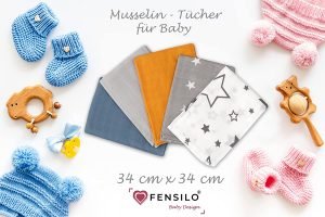 Fensilo, unisex, baby, love, babydecke, weiß, boy, girl, Baumwolle, Decke, 34cmx34cm, 5 pack Baby Mulltücher; Mullwindeln; Spucktücher; fensilo; mulltücher baby; mulltücher baby mädchen; spucktücher baby; spucktücher baby mädchen; spucktuch junge; Fensilo baby; Fensilo baby blanket, blanket, baby blanket, newborn, orange, gray, white, blue, stars