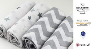 Fensilo, unisex, baby, love, babydecke, weiß, boy, girl, Baumwolle, Decke, 70cmx80cm, 6 pack Baby Mulltücher; Mullwindeln; Spucktücher; fensilo; mulltücher baby; mulltücher baby mädchen; spucktücher baby; spucktücher baby mädchen; spucktuch junge; Fensilo baby; Fensilo baby blanket; blanket; baby blanket; newborn; object; knitted, crown, star, king