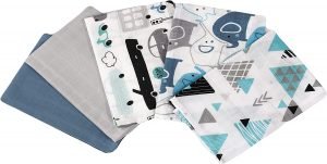 Fensilo, unisex, baby, love, babydecke, weiß, boy, girl, Baumwolle, Decke, 34cmx34cm, 5 pack Baby Mulltücher; Mullwindeln; Spucktücher; fensilo; mulltücher baby; mulltücher baby mädchen; spucktücher baby; spucktücher baby mädchen; spucktuch junge; Fensilo baby; Fensilo baby blanket, blanket, baby blanket, newborn, blu, gray, shapes, car