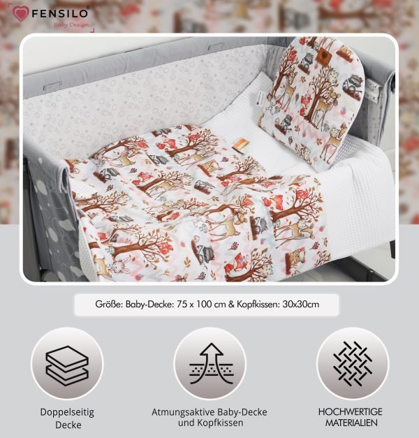Baby Mulltücher; Mullwindeln; Spucktücher; fensilo; mulltücher baby; mulltücher baby mädchen; spucktücher baby; spucktücher baby mädchen; spucktuch junge; Fensilo baby; Fensilo baby blanket; blanket; baby blanket; unisex; muslin baby blanket; muslin girl blanket; muslin boy blanket; newborn; object; knitted; top view; Fensilo.com; beautiful; indoors; sheet; female; cover; fabric; wash; cushion; bed; polyester; satin; feminine; girly; protection; white; swaddle blanket; pillow; white pillow; comfortable; cotton; hypoallergenic; cute; design; washable; girl; baby girl; warm; comfy; care; soft; bedroom; set; size; baby pillow; adorable blanket; premium cotton; animals; fox; deer; tree; owl; brown blanket; red fox; squirrel; squirrel on the tree; cute animals; adorable animals; white background;