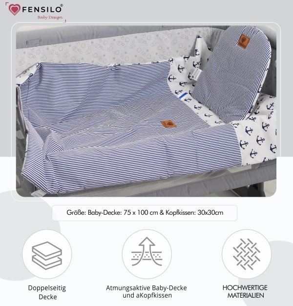 Baby Mulltücher; Mullwindeln; S pucktücher; fensilo; mulltücher baby; mulltücher baby mädchen; spucktücher baby; spucktücher baby mädchen; spucktuch junge; Fensilo baby; Fensilo baby blanket; blanket; baby blanket; newborn; object; knitted; top view; Fensilo.com; beautiful; indoors; sheet; female; cover; fabric; wash; cushion; bed; polyester; satin; protection; white; swaddle blanket; pillow; white pillow; comfortable; cotton; hypoallergenic; cute; design; washable; baby boy; boy; baby girl; warm; comfy; care; soft; bedroom; set; size; baby pillow; adorable blanket; white background; blue; blue blanket; anchor; sea; ocean; marine; water;