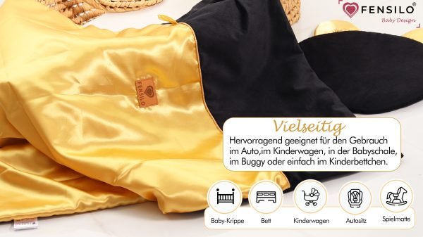 Baby Mulltücher; Mullwindeln; Spucktücher; fensilo; mulltücher baby; mulltücher baby mädchen; spucktücher baby; spucktücher baby mädchen; spucktuch junge; Fensilo baby; Fensilo baby blanket; blanket; baby blanket; unisex; muslin baby blanket; muslin girl blanket; muslin boy blanket; newborn; object; knitted; top view; Fensilo.com; beautiful; indoors; sheet; female; cover; fabric; wash; cushion; bed; polyester; satin; feminine; girly; protection; white; pink; swaddle blanket; pillow; white pillow; comfortable; cotton; hypoallergenic; cute; design; washable; girl; baby girl; warm; comfy; care; soft; bedroom; set; size; baby pillow; adorable blanket; premium cotton; gold; black; black pillow; black blanket;
