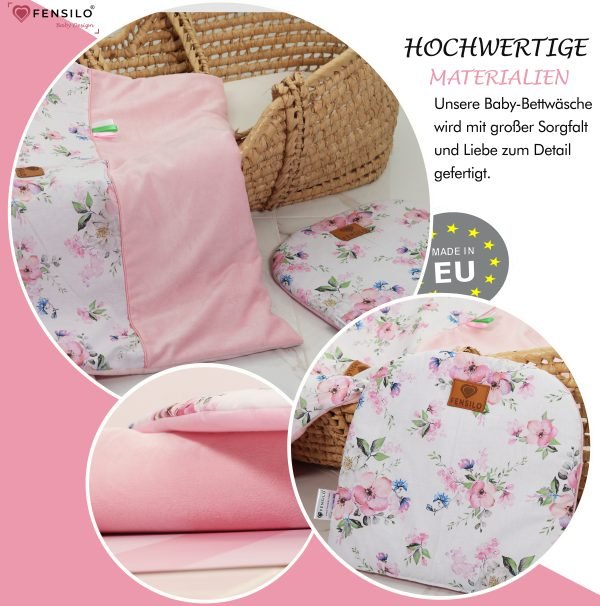 Baby Mulltücher; Mullwindeln; Spucktücher; fensilo; mulltücher baby; mulltücher baby mädchen; spucktücher baby; spucktücher baby mädchen; spucktuch junge; Fensilo baby; Fensilo baby blanket; blanket; baby blanket; newborn; object; knitted; top view; Fensilo.com; beautiful; indoors; sheet; female; cover; fabric; wash; cushion; bed; polyester; satin; feminine; protection; white; swaddle blanket; pillow; white pillow; comfortable; cotton; hypoallergenic; cute; design; washable; girl; baby girl; warm; comfy; care; soft; bedroom; set; size; baby pillow; adorable blanket; white background; pink; pink flower; pink blanket; white and pink; leaves; green leaves;