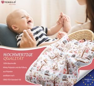 Baby Mulltücher; Mullwindeln; Spucktücher; fensilo; mulltücher baby; mulltücher baby mädchen; spucktücher baby; spucktücher baby mädchen; spucktuch junge; Fensilo baby; Fensilo baby blanket; blanket; baby blanket; newborn; object; knitted; top view; Fensilo.com; white blanket; white; background; beautiful; indoors; sheet; cover; fabric; wash; cushion; bed; polyester; satin; protection; swaddle blanket; comfortable; cotton; hypoallergenic; cute; design; washable; warm; comfy; care; soft; bedroom; set; size; crib; baby crib; outdoor; playground; vacation; park; sleep; colorful; breathable; layers; 2 layers; premium; materials; premium materials; high-quality; quality; unisex; large blanket; wide blanket; long; wide; comfortable blanket; Fox; deer; owl; racoon; rabbit; tree; cute animals; forest animals; adorable design; adorable animals; lovely animals; luxurious design;