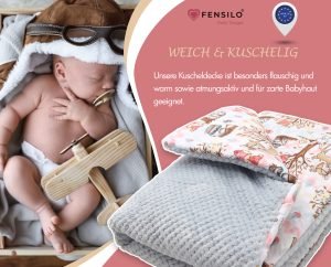 Baby Mulltücher; Mullwindeln; Spucktücher; fensilo; mulltücher baby; mulltücher baby mädchen; spucktücher baby; spucktücher baby mädchen; spucktuch junge; Fensilo baby; Fensilo baby blanket; blanket; baby blanket; newborn; object; knitted; top view; Fensilo.com; white blanket; white; background; beautiful; indoors; sheet; cover; fabric; wash; cushion; bed; polyester; satin; protection; swaddle blanket; comfortable; cotton; hypoallergenic; cute; design; washable; warm; comfy; care; soft; bedroom; set; size; crib; baby crib; outdoor; playground; vacation; park; sleep; colorful; breathable; layers; 2 layers; premium; materials; premium materials; high-quality; quality; unisex; large blanket; wide blanket; long; wide; comfortable blanket; Fox; deer; owl; racoon; rabbit; tree; cute animals; forest animals; adorable design; adorable animals; lovely animals; luxurious design;