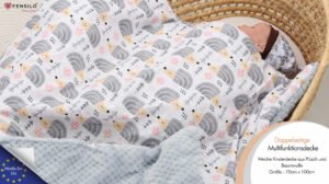 Baby Mulltücher; Mullwindeln; Spucktücher; fensilo; mulltücher baby; mulltücher baby mädchen; spucktücher baby; spucktücher baby mädchen; spucktuch junge; Fensilo baby; Fensilo baby blanket; blanket; baby blanket; newborn; object; knitted; top view; Fensilo.com; background; beautiful; indoors; sheet; cover; fabric; wash; cushion; bed; polyester; satin; protection; swaddle blanket; comfortable; cotton; hypoallergenic; cute; design; washable; warm; comfy; care; soft; bedroom; set; size; baby pillow; crib; baby crib; outdoor; playground; vacation; park; sleep; colorful; breathable; layers; 2 layers; premium; materials; premium materials; high-quality; quality; indoor; girl; baby girl; rainbow; colorful rainbow; pregnant; maternity; adorable blanket; pretty design; baby girl blanket;