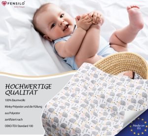 Baby Mulltücher; Mullwindeln; Spucktücher; fensilo; mulltücher baby; mulltücher baby mädchen; spucktücher baby; spucktücher baby mädchen; spucktuch junge; Fensilo baby; Fensilo baby blanket; blanket; baby blanket; newborn; object; knitted; top view; Fensilo.com; white blanket; white; background; beautiful; indoors; sheet; cover; fabric; wash; cushion; bed; polyester; satin; protection; swaddle blanket; comfortable; cotton; hypoallergenic; cute; design; washable; warm; comfy; care; soft; bedroom; set; size; crib; baby crib; outdoor; playground; vacation; park; sleep; colorful; breathable; layers; 2 layers; premium; materials; premium materials; high-quality; quality; unisex; large blanket; wide blanket; long; wide; comfortable blanket; adorable design; adorable animals; lovely animals; luxurious design; porcupine;