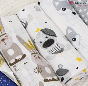 Baby Mulltücher; Mullwindeln; Spucktücher; fensilo; mulltücher baby; ulltücher baby mädchen; pucktücher baby mädchen; spucktuch junge; ensilo baby blanket; blanket; baby blanket; newborn; object; nitted; top view; Fensilo.com; white blanket; white; background; eautiful; indoors; sheet; cover; fabric; wash; cushion; ed; polyester; satin; protection; swaddle blanket; comfortable; otton; hypoallergenic; cute; design; washable; warm; omfy; care; soft; bedroom; set; size; crib; baby crib; outdoor; layground; vacation; park; sleep; colorful; breathable; ayers; 2 layers; premium; materials; premium materials; igh-quality; quality; unisex; 5 set blankets; ray; adorable animals; forest animals; rabbit; deer; indian hut; bear; stars; spucktücher baby; Fensilo baby;