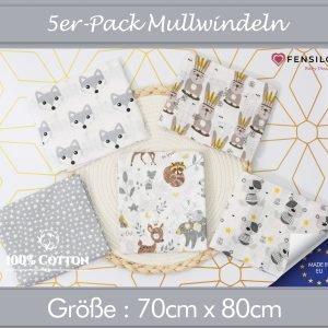 Baby MulltÃ¼cher; Mullwindeln; SpucktÃ¼cher; fensilo; mulltÃ¼cher baby; ulltÃ¼cher baby mÃ¤dchen; pucktÃ¼cher baby mÃ¤dchen; spucktuch junge; ensilo baby blanket; blanket; baby blanket; newborn; object; nitted; top view; Fensilo.com; white blanket; white; background; eautiful; indoors; sheet; cover; fabric; wash; cushion; ed; polyester; satin; protection; swaddle blanket; comfortable; otton; hypoallergenic; cute; design; washable; warm; omfy; care; soft; bedroom; set; size; crib; baby crib; outdoor; layground; vacation; park; sleep; colorful; breathable; ayers; 2 layers; premium; materials; premium materials; igh-quality; quality; unisex; 5 set blankets; ray; adorable animals; forest animals; rabbit; deer; indian hut; bear; stars; spucktÃ¼cher baby; Fensilo baby;