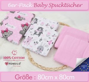 Baby Mulltücher; Mullwindeln; Spucktücher; fensilo; mulltücher baby; mulltücher baby mädchen; spucktücher baby; spucktücher baby mädchen; spucktuch junge; Fensilo baby; Fensilo baby blanket; blanket; baby blanket; newborn; object; knitted; top view; Fensilo.com; white blanket; white; background; beautiful; indoors; sheet; cover; fabric; wash; cushion; bed; polyester; satin; protection; swaddle blanket; comfortable; cotton; hypoallergenic; cute; design; washable; warm; comfy; care; soft; bedroom; set; size; crib; baby crib; outdoor; playground; vacation; park; sleep; colorful; breathable; layers; 2 layers; premium; materials; premium materials; high-quality; quality; unisex; 6 set blankets; girly; women; girl; pink; adorable animals; cute animals; bear; squirrel; rabbit; forest animals; maternity; pregnant;