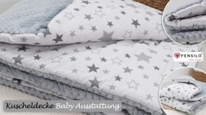 Baby Mulltücher; Mullwindeln; Spucktücher; fensilo; mulltücher baby; mulltücher baby mädchen; spucktücher baby; spucktücher baby mädchen; spucktuch junge; Fensilo baby; Fensilo baby blanket; blanket; baby blanket; newborn; object; knitted; top view; Fensilo.com; white blanket; white; background; beautiful; indoors; sheet; cover; fabric; wash; cushion; bed; polyester; satin; protection; swaddle blanket; comfortable; cotton; hypoallergenic; cute; design; washable; warm; comfy; care; soft; bedroom; set; size; crib; baby crib; outdoor; playground; vacation; park; sleep; colorful; breathable; layers; 2 layers; premium; materials; premium materials; high-quality; quality; unisex; 70cmx100xcm; soft blanket; blanket with gray stars;
