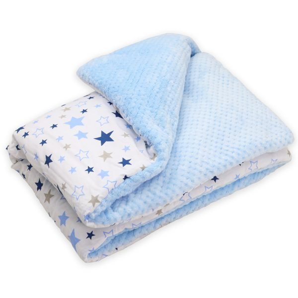Baby Mulltücher; Mullwindeln; Spucktücher; fensilo; mulltücher baby; mulltücher baby mädchen; spucktücher baby; spucktücher baby mädchen; spucktuch junge; Fensilo baby; Fensilo baby blanket; blanket; baby blanket; newborn; object; knitted; top view; Fensilo.com; white blanket; white; background; beautiful; indoors; sheet; cover; fabric; wash; cushion; bed; polyester; satin; protection; swaddle blanket; comfortable; cotton; hypoallergenic; cute; design; washable; warm; comfy; care; soft; bedroom; set; size; crib; baby crib; outdoor; playground; vacation; park; sleep; colorful; breathable; layers; 2 layers; premium; materials; premium materials; high-quality; quality; unisex; 70cmx100xcm; soft blanket; blue with gray stars;