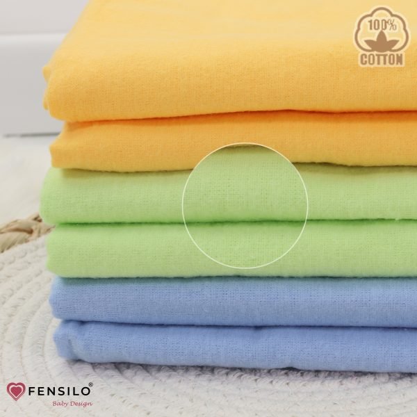 Baby Mulltücher; Mullwindeln; Spucktücher; fensilo; mulltücher baby; mulltücher baby mädchen; spucktücher baby; spucktücher baby mädchen; spucktuch junge; Fensilo baby; Fensilo baby blanket; blanket; baby blanket; newborn; object; knitted; top view; Fensilo.com; white blanket; white; background; beautiful; indoors; sheet; cover; fabric; wash; cushion; bed; polyester; satin; protection; swaddle blanket; comfortable; cotton; hypoallergenic; cute; design; washable; warm; comfy; care; soft; bedroom; set; size; crib; baby crib; outdoor; playground; vacation; park; sleep; colorful; breathable; layers; 2 layers; premium; materials; premium materials; high-quality; quality; unisex; 6 set blankets; Yellow; blue; green; colorful blankets;