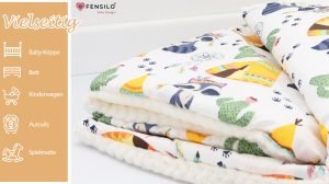 Baby Mulltücher; Mullwindeln; Spucktücher; fensilo; mulltücher baby; mulltücher baby mädchen; spucktücher baby; spucktücher baby mädchen; spucktuch junge; Fensilo baby; Fensilo baby blanket; blanket; baby blanket; newborn; object; knitted; top view; Fensilo.com; white blanket; white; background; beautiful; indoors; sheet; cover; fabric; wash; cushion; bed; polyester; satin; protection; swaddle blanket; comfortable; cotton; hypoallergenic; cute; design; washable; warm; comfy; care; soft; bedroom; set; size; crib; baby crib; outdoor; playground; vacation; park; sleep; colorful; breathable; layers; 2 layers; premium; materials; premium materials; high-quality; quality; unisex; large blanket; wide blanket; long; wide; comfortable blanket; adorable design; adorable animals; lovely animals; luxurious design; deer; leaves; indian hut;