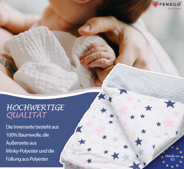 Baby Mulltücher; Mullwindeln; Spucktücher; fensilo; mulltücher baby; mulltücher baby mädchen; spucktücher baby; spucktücher baby mädchen; spucktuch junge; Fensilo baby; Fensilo baby blanket; blanket; baby blanket; newborn; object; knitted; top view; Fensilo.com; background; beautiful; indoors; sheet; cover; fabric; wash; cushion; bed; polyester; satin; protection; swaddle blanket; comfortable; cotton; hypoallergenic; cute; design; washable; warm; comfy; care; soft; bedroom; set; size; baby pillow; crib; baby crib; outdoor; playground; vacation; park; sleep; colorful; breathable; layers; 2 layers; premium; materials; premium materials; high-quality; quality; indoor; girl; baby girl; rainbow; colorful rainbow; pregnant; maternity; adorable blanket; pretty design; baby girl blanket;