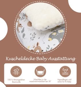 Baby Mulltücher; Mullwindeln; Spucktücher; fensilo; mulltücher baby; mulltücher baby mädchen; spucktücher baby; spucktücher baby mädchen; spucktuch junge; Fensilo baby; Fensilo baby blanket; blanket; baby blanket; newborn; object; knitted; top view; Fensilo.com; white blanket; white; background; beautiful; indoors; sheet; cover; fabric; wash; cushion; bed; polyester; satin; protection; swaddle blanket; comfortable; cotton; hypoallergenic; cute; design; washable; warm; comfy; care; soft; bedroom; set; size; crib; baby crib; outdoor; playground; vacation; park; sleep; colorful; breathable; layers; 2 layers; premium; materials; premium materials; high-quality; quality; unisex; large blanket; wide blanket; long; wide; comfortable blanket; adorable design; adorable animals; lovely animals; luxurious design; deer; leaves; indian hut;