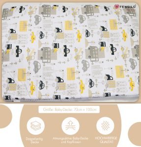 Baby Mulltücher; Mullwindeln; Spucktücher; fensilo; mulltücher baby; mulltücher baby mädchen; spucktücher baby; spucktücher baby mädchen; spucktuch junge; Fensilo baby; Fensilo baby blanket; blanket; baby blanket; newborn; object; knitted; top view; Fensilo.com; white blanket; white; background; beautiful; indoors; sheet; cover; fabric; wash; cushion; bed; polyester; satin; protection; swaddle blanket; comfortable; cotton; hypoallergenic; cute; design; washable; warm; comfy; care; soft; bedroom; set; size; crib; baby crib; outdoor; playground; vacation; park; sleep; colorful; breathable; layers; 2 layers; premium; materials; premium materials; high-quality; quality; unisex; large blanket; wide blanket; long; wide; comfortable blanket; adorable design; cars; city design; trees; buildings; animated city;