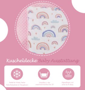 Baby Mulltücher; Mullwindeln; Spucktücher; fensilo; mulltücher baby; mulltücher baby mädchen; spucktücher baby; spucktücher baby mädchen; spucktuch junge; Fensilo baby; Fensilo baby blanket; blanket; baby blanket; newborn; object; knitted; top view; Fensilo.com; background; beautiful; indoors; sheet; cover; fabric; wash; cushion; bed; polyester; satin; protection; swaddle blanket; comfortable; cotton; hypoallergenic; cute; design; washable; warm; comfy; care; soft; bedroom; set; size; baby pillow; crib; baby crib; outdoor; playground; vacation; park; sleep; colorful; breathable; layers; 2 layers; premium; materials; premium materials; high-quality; quality; indoor; girl; baby girl; rainbow; colorful rainbow; pregnant; maternity; adorable blanket; pretty design; baby girl blanket;