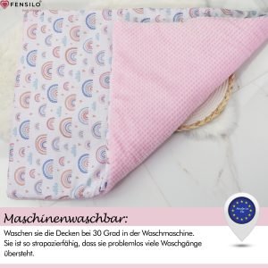 Baby Mulltücher; Mullwindeln; Spucktücher; fensilo; mulltücher baby; mulltücher baby mädchen; spucktücher baby; spucktücher baby mädchen; spucktuch junge; Fensilo baby; Fensilo baby blanket; blanket; baby blanket; newborn; object; knitted; top view; Fensilo.com; background; beautiful; indoors; sheet; cover; fabric; wash; cushion; bed; polyester; satin; protection; swaddle blanket; comfortable; cotton; hypoallergenic; cute; design; washable; warm; comfy; care; soft; bedroom; set; size; baby pillow; crib; baby crib; outdoor; playground; vacation; park; sleep; colorful; breathable; layers; 2 layers; premium; materials; premium materials; high-quality; quality; indoor; girl; baby girl; rainbow; colorful rainbow; pregnant; maternity; adorable blanket; pretty design; baby girl blanket;