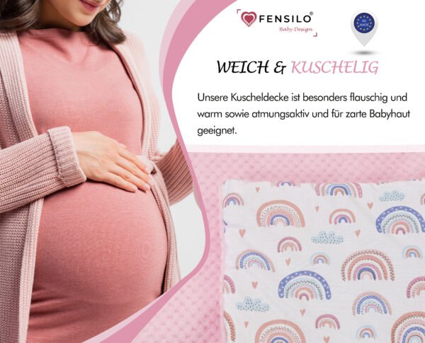 Baby Mulltücher; Mullwindeln; Spucktücher; fensilo; mulltücher baby; mulltücher baby mädchen; spucktücher baby; spucktücher baby mädchen; spucktuch junge; Fensilo baby; Fensilo baby blanket; blanket; baby blanket; newborn; object; knitted; top view; Fensilo.com; background; beautiful; indoors; sheet; cover; fabric; wash; cushion; bed; polyester; satin; protection; swaddle blanket; comfortable; cotton; hypoallergenic; cute; design; washable; warm; comfy; care; soft; bedroom; set; size; baby pillow; crib; baby crib; outdoor; playground; vacation; park; sleep; colorful; breathable; layers; 2 layers; premium; materials; premium materials; high-quality; quality; indoor; girl; baby girl; rainbow; colorful rainbow; pregnant; maternity; adorable blanket; pretty design; baby girl blanket;