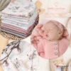 FENSILO Mullluiers | Mulldoeken - Pack van 10 70 x 80 cm | stoffen luiers | afvegen en afdekken van pasgeborenen | mousseline doeken voor baby's | koffie - Image 2