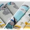FENSILO - hydrofieldoekjes - luiers - verpakking van 6 stuks 70 x 80 cm - stoffen luiers - Made in EU, getest op schadelijke stoffen - spuugdoeken baby jongen - blauw Fensilo - Image 8