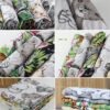 FENSILO - Mulldoeken, luiers voor baby's, verpakking van 6 stuks, 70 x 80 cm, stoffen luiers, made in EU, getest op schadelijke stoffen, spuugdoeken baby voor jongens en meisjes, groen - Image 2