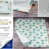 3 x moltondoeken + 2 x hydrofieldoekjes inclusief 1 aankleedkussen voor onderweg, made in EU, spuugdoeken voor jongens en meisjes, stoffen luiers - Image 4
