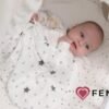 FENSILO Mousselinedoeken voor baby's, 60 x 75 cm, set van 4, mousseline, Made in EU, snuffeldoek, spuceldoek voor jongens en meisjes, voor baby's - zwart-witte dieren - Image 4