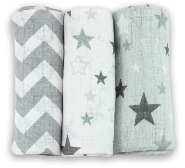 Spuugdoekjes voor baby's, voor jongens en meisjes, hydrofieldoeken, 3 stuks, 70 x 80 cm, stoffen luiers, made in EU, getest op schadelijke stoffen baby luiers
