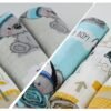 FENSILO - hydrofieldoekjes - luiers - verpakking van 6 stuks 70 x 80 cm - stoffen luiers - Made in EU, getest op schadelijke stoffen - spuugdoeken baby jongen - blauw Fensilo - Image 4