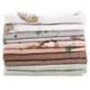 FENSILO Mullluiers | Mulldoeken - Pack van 10 70 x 80 cm | stoffen luiers | afvegen en afdekken van pasgeborenen | mousseline doeken voor baby's | Rainbow - Image 7
