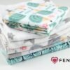 3 x moltondoeken + 2 x hydrofieldoekjes inclusief 1 aankleedkussen voor onderweg, made in EU, spuugdoeken voor jongens en meisjes, stoffen luiers - Image 2