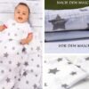 3 x moltondoeken + 2 x hydrofieldoekjes inclusief 1 aankleedkussen voor onderweg, made in EU, spuugdoeken voor jongens en meisjes, stoffen luiers - Image 7