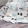FENSILO - Mulldoeken, luiers voor baby's, verpakking van 6 stuks, 70 x 80 cm, stoffen luiers, made in EU, getest op schadelijke stoffen, spuugdoeken baby voor jongens en meisjes, grijs, lama - Image 5