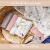 FENSILO Mullluiers | Mulldoeken - Pack van 10 70 x 80 cm | stoffen luiers | afvegen en afdekken van pasgeborenen | mousseline doeken voor baby's | koffie - Image 6