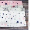 FENSILO - Mulldoeken, luiers voor meisjes, verpakking van 6 stuks, 70 x 80 cm, Made in EU, getest op schadelijke stoffen, spuugdoekenset voor meisjes, babyluiers, roze, Oeko-Tex gecertificeerd - Image 2