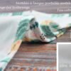 3 x moltondoeken + 2 x hydrofieldoekjes inclusief 1 aankleedkussen voor onderweg, made in EU, spuugdoeken voor jongens en meisjes, stoffen luiers - Image 9