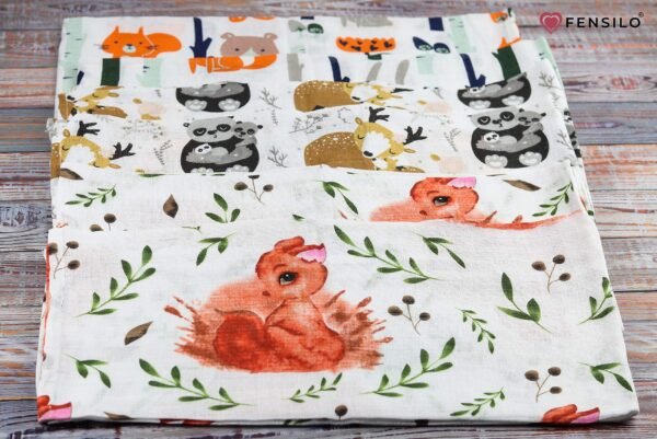 FENSILO - hydrofielluiers, 6 stuks, 70 x 80 cm, stoffen luiers, Made in EU, getest op schadelijke stoffen, spuugdoeken baby voor jongens en meisjes, babyluiers - Image 6